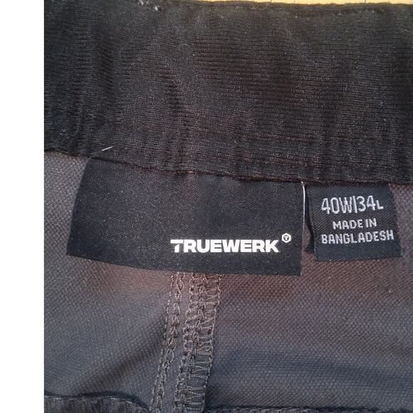 Truwerk T1 Werkpant Work Pants Size 40x34 Men's Charcoal Gray Utility Cargo - Picture 6 of 8